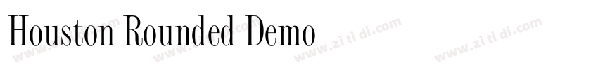 Houston Rounded Demo字体转换